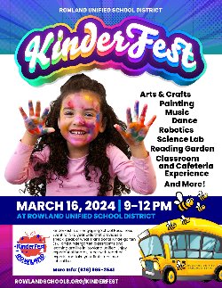 KinderFest School Readiness Event for Children 3, 4 & 5 Years Old | Rowland  Virtual Learning Academy