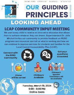 RUSD LCAP VIRTUAL Community Input Meeting For Student Resources and  Services | Yorbita Elementary School